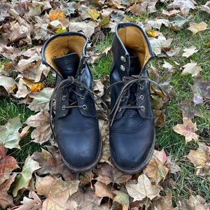 Frye Black Lace Up Boots